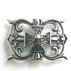 Cross Flaming Skull Stainless Steel Belt Buckle Steel Belt Buckle, Skull Belt Buckle, Skull Belt, Flaming Skull, Garters And Stockings, Skull Pin, Skull Clothing, Steel Cross, Skull Design