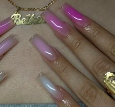 Jelly Pink Nails, 00s Nails, Everything Fashion, Tapered Nails, Neon Acrylic Nails, Long Stiletto Nails, Retro Nails, Nail Designs Tutorial, Really Cute Nails