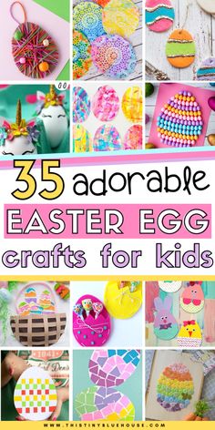 25 adorable easter egg crafts for kids that are easy to make and great for the whole family