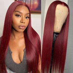 30+ Different Trending Wig hairstyles That Turn Heads 2023 99j Wig, Brazilian Wigs, Real Hair Wigs, Brazilian Remy Hair, Red Wigs, Wigs Hair