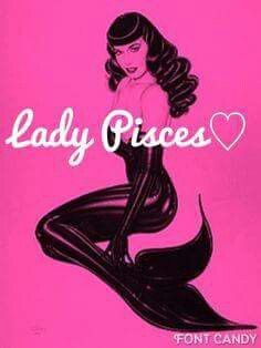 lady pisces font on a pink background