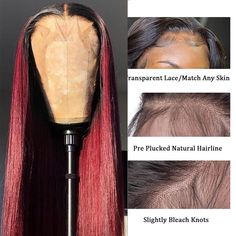 Burgundy Deep Wave, Front Lace Wigs, Hair Front, Deep Wave Human Hair, Human Hair Color, Front Hair Styles