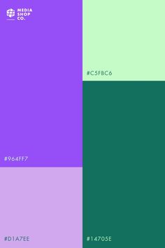 the color scheme is purple, green and blue