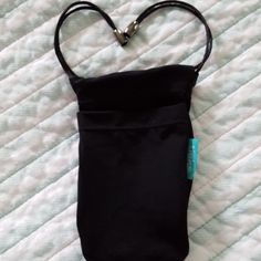 One Tieks Black Pouch Only. Casual Black Pouch With Cell Phone Pocket, Casual Black Pouch For Everyday Use, Elegant Black Bag For Personal Use, Casual Black Bag, Trendy Black Travel Pouch, Black Bags For Personal Use, Black Bag With Removable Pouch For Personal Use, Trendy Black Portable Pouch, Black Bag With Zipper Pouch For Personal Use