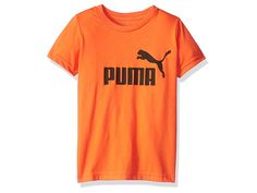 PUMA No. 1 Logo T-shirt - Men's T Shirt : Orange Black : 60% Cotton, 40% Polyester Egypt Machine Wash Classic t-shirt and fit Screen print logo Ribbed crew neck Fit type: Regular Fit PUMA screen print logo Care instructions: Machine Wash Weave type: Knit Spring Logo Crew Neck T-shirt, Spring Logo T-shirt With Crew Neck, Spring Crew Neck T-shirt With Logo, Spring Sports T-shirt With Graphic Print, Basic Short Sleeve Logo T-shirt, Basic Logo T-shirt With Short Sleeves, Basic Short Sleeve T-shirt With Logo, Sporty Fitted Orange T-shirt, Basic Logo T-shirt