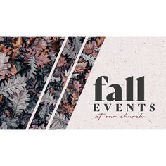 the fall event is coming soon