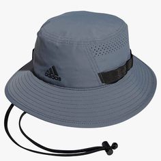 Keep Covered On Sunny Days In This Men's Adidas Bucket Hat. Engineered Perforations Keep The Air Flowing To Help You Stay Cool And Dry. Product Features Perforation For Maximum Ventilation And Breathability Upf 50 Sun Protection To Guard Against The Sun's Most Harmful Rays Moisture-Wicking Sweatband For Dry And Cool Comfort Adjustable Drawstring To Customize Your Fit 2.75-In. Brim Never Worn! Adidas Bucket Hat, Penny Pincher Fashion, Bucket Hat Design, 타이포그래피 포스터 디자인, Mens Bucket Hats, Best Gifts For Men, Fashion Attire, Grey Adidas, Summer Trends