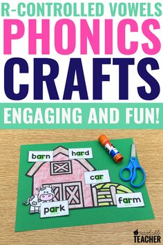 Are you trying to find fun R-Controlled Vowels activities that aren’t phonics worksheets? These R-Controlled Vowels crafts are the perfect addition to your phonics lessons and R-Controlled Vowels review!