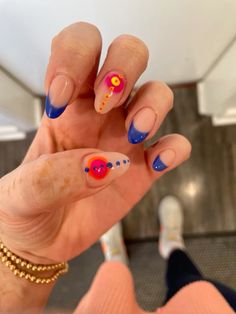 Oval Gel Nails Summer, Spring Break Nails, Crazy Text, Cute Summer Nails, Nail Idea, Dream Nails