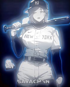 a drawing of a baseball player with a bat in his hand and the words new york on it