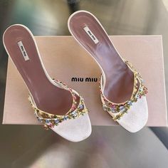 Miu Miu Heels, Vintage Heels, Fame Dr, Girly Shoes