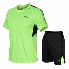 Green Sportswear T-shirt For Summer, Breathable Short Sleeve T-shirt For Sports Events, Yellow Moisture-wicking Short Sleeve T-shirt, Green Sports T-shirt, Green Sportswear T-shirt For Sports, Sportswear Short Sleeve T-shirt For Sports Events, Breathable Green Sportswear T-shirt, Green Crew Neck Sports Activewear, Green Crew Neck Activewear For Sports Season