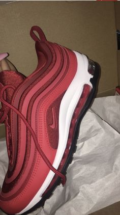 Custom Nike Shoes, Shoes Sneakers Jordans, Nike Air Shoes, Cute Sneakers, Fresh Shoes, Hype Shoes, Aesthetic Shoes, Nike Air Max 97