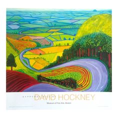 the cover of david hockney's book, mountains and valleys