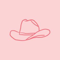 Graphic Doodles Illustration, Drawing Of Cowboy Hat, Draw Cowboy Hat, Horse Shoe Drawing Easy, How To Draw Cowboy Hat, Drawing Cowboy, Cowboy Hat And Boots Drawing, Aesthetic Cowboy Hat, Easy Cowboy Hat Painting