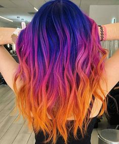 Galaxy Hair, Hair Color Underneath, Rainbow Hair Color, Creative Hair Color, Hair Dyes