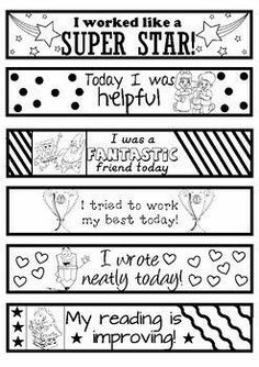 printable worksheet for reading and writing with the words i worked like a super star, today i was helpful