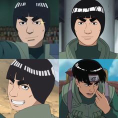 four different pictures of the same man in space suits, one with glasses on his head