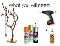 what you will need to make your tree look like it's in the middle of winter