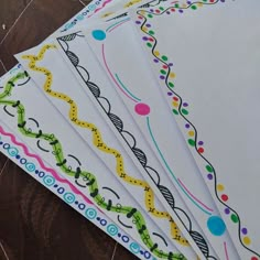 Paper design, border design, assignment idea 💡 👌 Simple Borders For Projects Aesthetic, Cute Borders Designs For School, Simple Borders For Paper, Borders For Paper Design Ideas, Assignment Ideas Creative, Creative Assignment Ideas, Simple Borders For Projects, Simple Border Ideas, Assignment Border Designs Simple