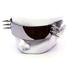 Ultra futuristic visor style with spikes on the sides which comes assorted in dark/mirror lenses and assorted frames types. 100% UV Polycarbonate Protection Get $5 off when you buy 2 Sunglasses: BUY2GET5OFF Get $10 off when you buy 3 Sunglasses: BUY3GET10OFF Dark Mirror, Futuristic Sunglasses, Rave Fashion, Festival Accessories, Edgy Outfits, Festival Wear, Eyewear Sunglasses, Gifts For Teens, Fashion Sunglasses