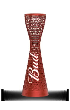 a red vase with the word coca cola printed on it's side and bottom