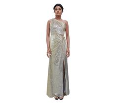 Radiate glam energy when you step out in this one-shoulder gown, featuring shimmering sequins and a design that drapes elegantly to flatter your curves. From Rene by Rene Ruiz Collection. One Shoulder Gown, A Design, Dress Skirt, Sequin, One Shoulder, Fashion Dresses, Energy, Dresses, Design