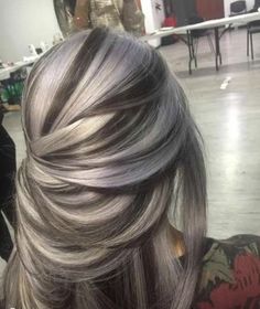 #longhair #highlights #frost #silver #lowlights Hair Grey Blonde, Silver Ombre Hair, Shampoo For Gray Hair, Peruvian Straight Hair, Grey Blonde, Straight Hair Bundles, Silver Hair Color