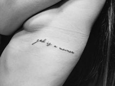 a black and white photo of a woman's arm with the words, love is a