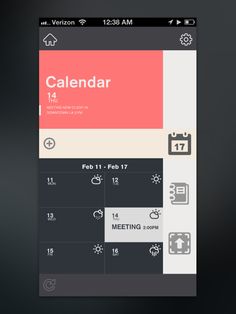 the calendar app is open and ready for us to use