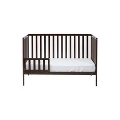 The guardrail is the best added protection for your restless child as he or she transitions from a crib to a toddler bed, preventing him or her from sliding between the mattress and crib rail. Suite Bebe Palmer 3-in-1 Espresso Convertible Crib in Brown | 25175-ESP Jenny Lind Changing Table, Traditional Nursery, Bed Rails For Toddlers, Big Kid Bed, Guard Rail, Crib Rail, Adjustable Mattress, Nursery Crib, Mattress Support