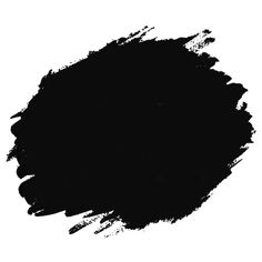 a black ink spot on a white background