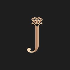 the letter j with a diamond on it