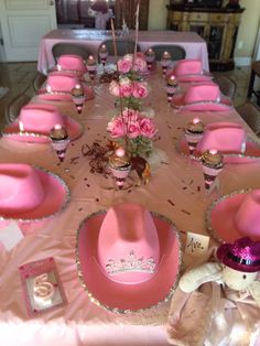 13th Birthday Party Ideas For Girls, 14th Birthday Party Ideas, Preppy Birthday, Horse Birthday Parties, Pink Hats