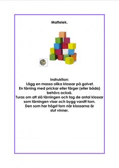 the back cover of an instruction manual for children to learn how to play with blocks