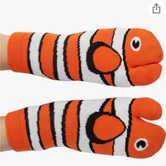 New Nemo Fish Socks See Pictures Dry Cute Pull On Ankle Socks Fun White Winter Socks, Fish Socks, Nemo Fish, Barre Socks, Tall Boot Socks, Green Socks, Non Slip Socks, Ankle Socks Women, Over The Knee Socks