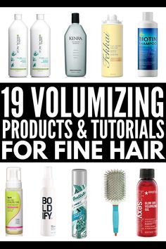 How to Add Volume to Hair | Want to know how to get hair volume naturally without teasing your hair? We’re sharing 19 simple hair volumizing products, tips, and tutorials that work. From learning how to get the perfect blowout (hint: use the right brush and give your roots some TLC!) to figuring out the best haircuts to add volume to suit your face shape (bangs?!), we’re sharing our best hair hacks for sexy voluminous locks that last! #hairvolume #hair #hairstyles #hairproducts #hairtutorials Haircuts To Add Volume, Hair Products For Fine Hair, Hair Volume Tricks, Add Volume To Hair, Best Volumizing Shampoo, Products For Fine Hair, Volumizing Hair Products, The Perfect Blowout, Hair Product Organization