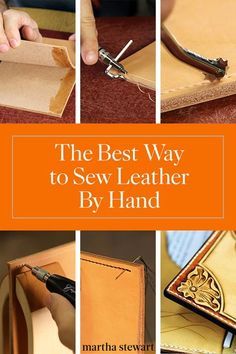 the best way to sew leather by hand