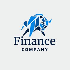 the logo for finance company with an image of a bull