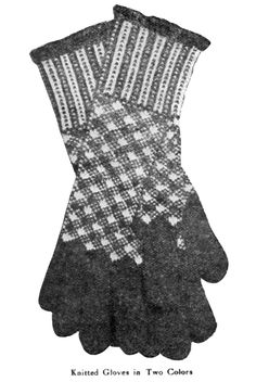 Vintage knit gloves pattern is based on an historic Fair Isle pattern Sanquhar Knitting, Halloween Costume Patterns, Knitted Gloves Mittens, Crochet Baby Bonnet, Different Necklines, Gloves Pattern, Three Fold, Knit Gloves, Double Pointed Needles