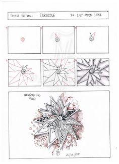 the instructions for how to draw a snowflake in pencil and watercolor on paper