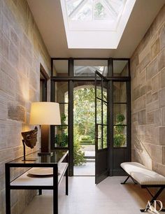 an image of a room with a skylight above it and the words pinterest