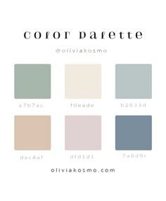 the color palette for an interior design project, with different shades and colors to choose from