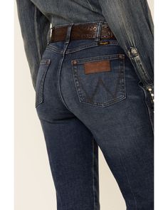 Wrangler Women's Sara Dark Wash High Rise Bootcut Jeans, Blue Art Caddy, Wrangler Clothing, Full Closet, Cute Cowgirl Outfits, Riding Jeans, Fall Style Guide, Country Style Outfits, Cute Country Outfits, High Rise Bootcut Jeans