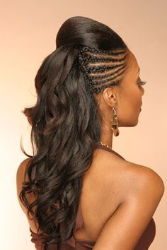 Movie Star Hairstyles, Tree Braids Styles, Mohawk Updo, Tree Braids Hairstyles, Half Braided Hairstyles, Cabello Afro Natural, Tree Braids, Hair Styles 2014