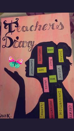 a book with words written on the cover and a butterfly flying over it's head