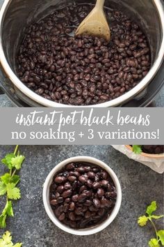 instant hot black beans no soaking and 3 variations