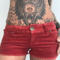 Brand New Corduroy Shorts. Brick Red Color. Brick Red Color, Corduroy Shorts, Red Jeans, Brick Red, Jeans Shorts, Red Color, Jean Shorts, Brand New, Makeup