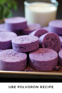 Craving an ube polvoron? Don't wait for a trip to the Philippine store, make your own using our simple and delicious recipe! Ube Powder Recipes, Polvoron Recipe, Ube Polvoron Recipe, Polvorones Recipe, Filipino Pride