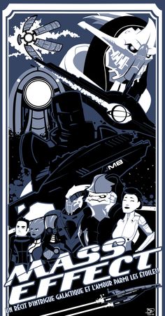 the poster for star wars is shown in black and white, as well as an image of